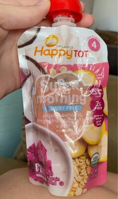 Super Morning Organic Bananas, DragonFruit, Coconut Milk & Oats+SuperChia