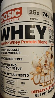 Superior Whey Protein Blend - Vanilla Flavor