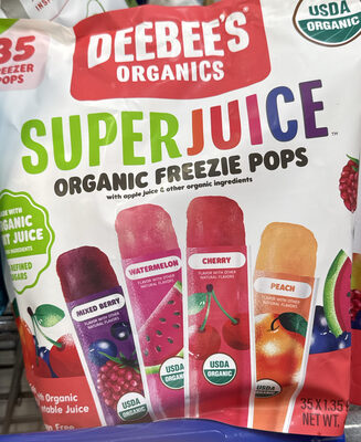 Superjuice Organic Freezie Pops