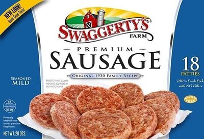 Swaggerty's farm seasoned mild premium sausage patties