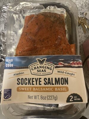 Sweet Balsamic Basil Sockeye Salmon