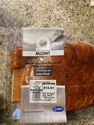 Sweet bourbon Atlantic Salmon