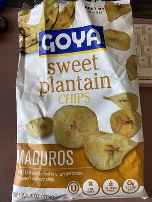 Sweet plantain chips