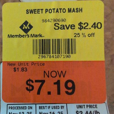 Sweet Potato Mash