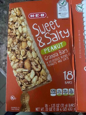 Sweet & Salty Peanut Granola Bars