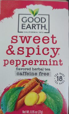 Sweet & spicy peppermint flavored herbal tea