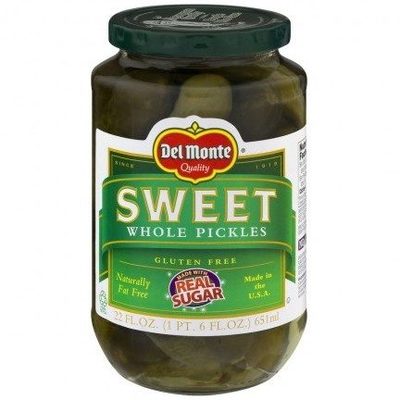 Sweet whole pickles