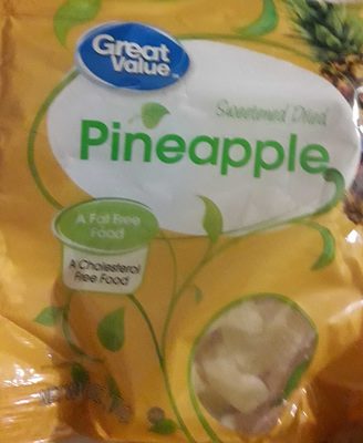 Sweetened dried pineapple