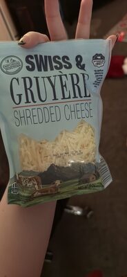 Swiss and Gruyère shredded cheese