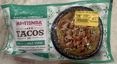 Tacos de Pollo con Chile Verde