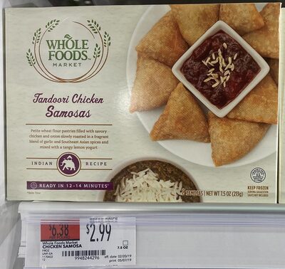 Tandoori Chicken Samosas