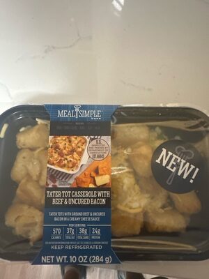 Tater Tot Casserole With Beef And Uncured Bacon