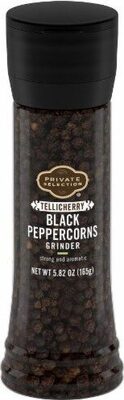 Tellicherry black peppercorns grinder
