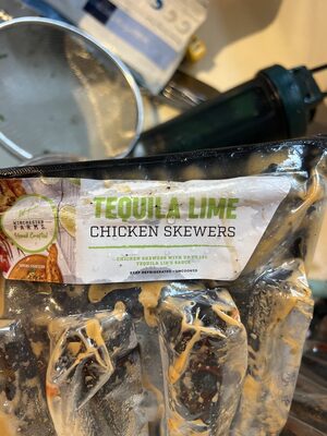 Tequila Lime Chicken Skewers