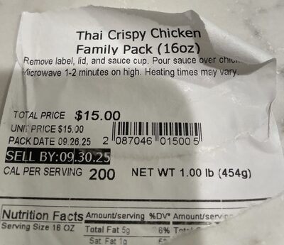 Thai Crispy Chicken