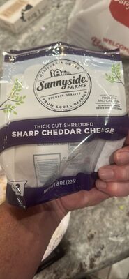 Thick Cut Shredded Sharp Cheddar Cheese