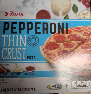 Thin Crust Pepperoni Pizza