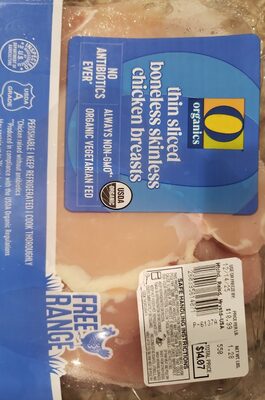 Thin Sliced Boneless Skinless Chicken Breasts