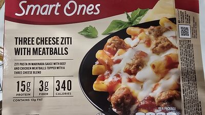 Three Cheese Ziti with Meatballs