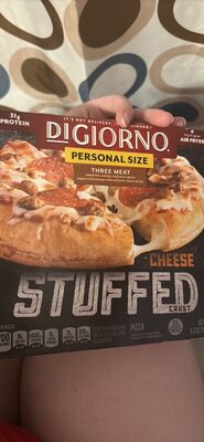 Three Meat Stuffed Crust Pizza