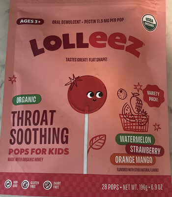 Throat Soothing Pops for Kids