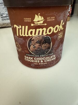 Tillamook Ice Cream Dark Chocolate Cookies & Cream