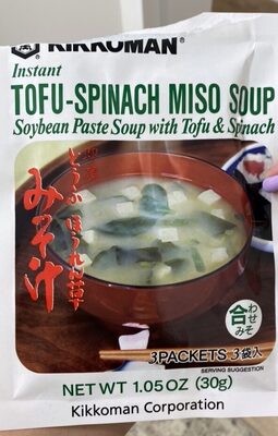 Tofu-Spinach Miso Soup