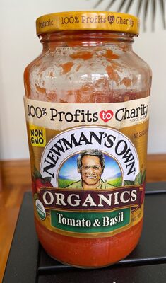Tomato & basil pasta sauce organics