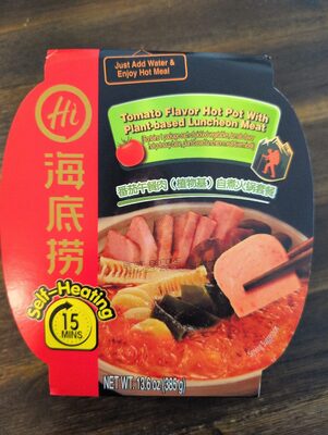Tomato Flavor Hot Pot With Plant-based Luncheon Meat