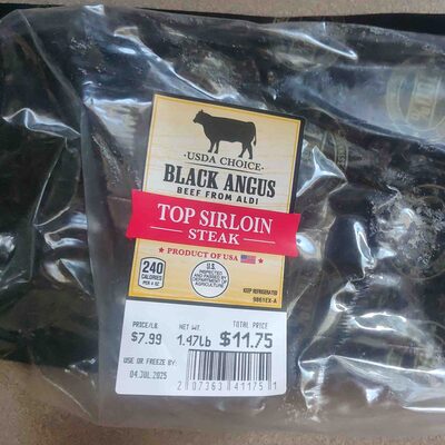 Top Sirloin Black Angus Beef