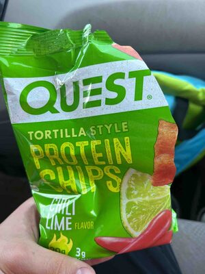 Tortilla Style Protein Chips Chili Lime Flavor