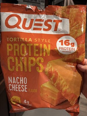 Tortilla Style Protein Chips, Nacho Cheese Flavor