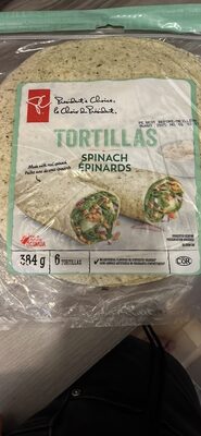 TORTILLAS SPINACH