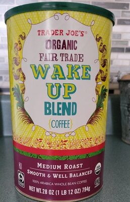 Tradee Joe's organic fair trade wake up blend coffee