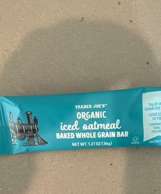 Trader Joe Organic Iced Oatmeal Bar
