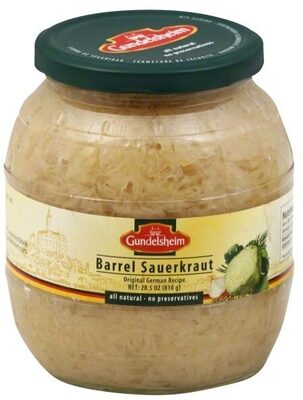 Traditional german barrel sauerkraut
