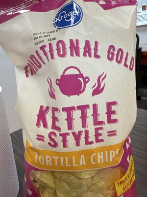 traditional gold kettle style tortilla chips