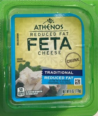 Traditional Reduced Fat Feta Cheese Chunk