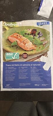 Tranci di filetto di salmone al naturale
