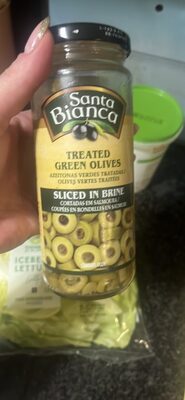 Treated Green Olives