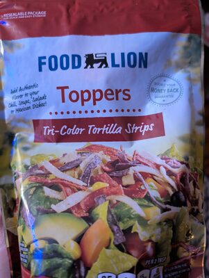 Tri Color Tortilla Strips Toppers