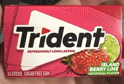Trident Island Berry Lime, Sugar-Free Gum