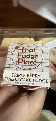 Triple Berry Cheesecake Fudge