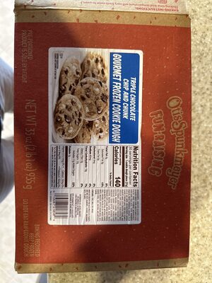 Triple Chocolate Chip and Chunk Gourmet Frozen Cookie Dough