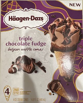 Triple Chocolate Fudge Belgian Waffle Comes