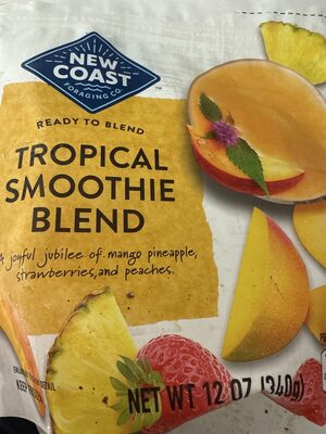 Tropical Smoothie Blend Fruit - Mango, Pineapple, Strawberry, Peach
