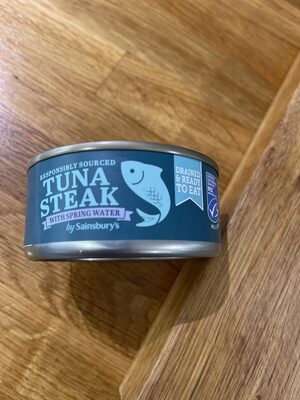 Tuna steak in spring water
