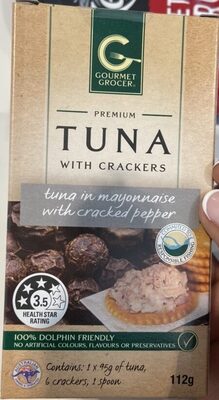 Tuna with crackers