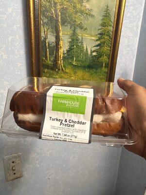 Turkey And Cheddar Pretzel