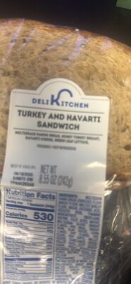 TURKEY AND HAVARTI SANDWICH